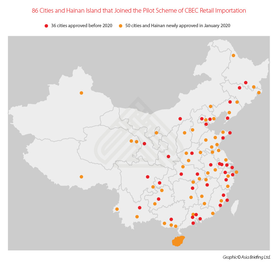 china-retail-import-e-commerce China-CBEC-Pilot-Zones-Cities